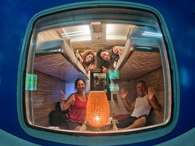 Soft-Sleeper 4 Berths Cabin on the Train -  Embrace the vibrant spirit of Long An Travel adventures